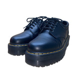 Dr. Martens Unisex Black Leather Lug Platform Lace-Up Dress Shoes Sz L10/M9