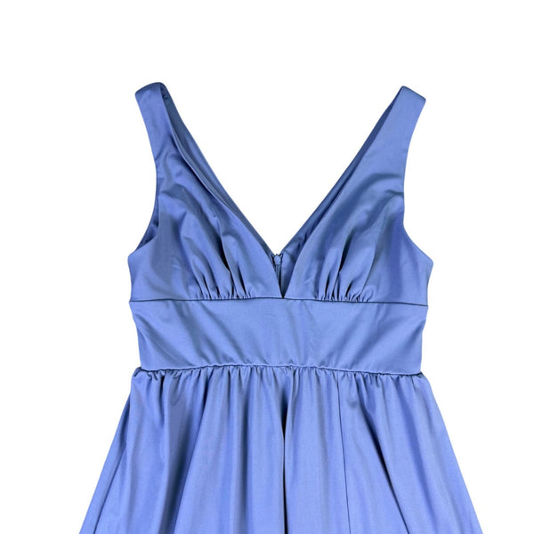 Ever Pretty Womens Blue V-Neck Maxi Dress Sleeveless Flowy Gown Size XL