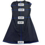 Isaac Mizrahi Womens Black Short Sleeve A-Line Dress Size S