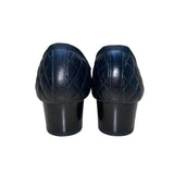 Paul Mayer Women’s Black Quilted Leather Low-Heel Ballet Shoes Size 9.5/B