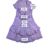 One And Only Women Lilac Ruffle Tie Front Dress Size L