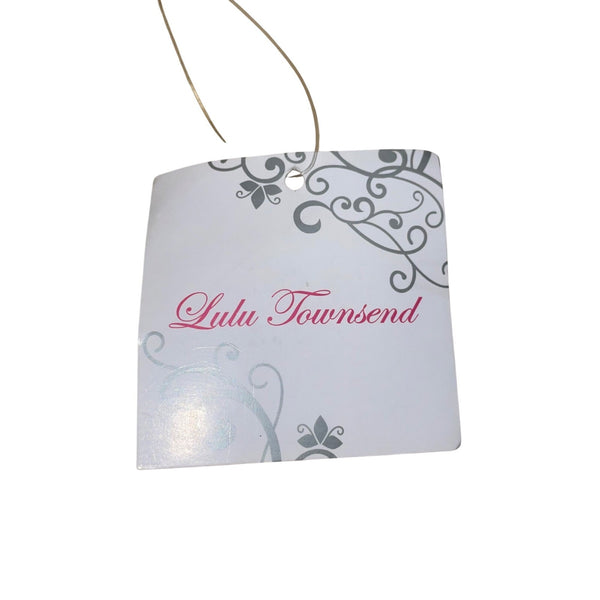 Lulu Townsend Women’s Gold Metal Rhinestone Chain Strap Evening Bag