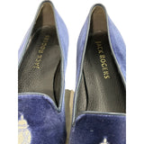 Jack Rogers Women’s Blue Velvet Loafers Sz 9.5M (EU 41) NWOB