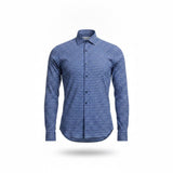 Mizzen+Main Mens Blue Gingham Button-Up Shirt Leeward Collection Size XL