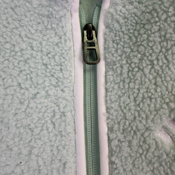 Spyder Womens Mint Green Fleece Pullover Hoodie Cozy Kangaroo Pocket Size M