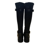 Cole Haan Women’s Black Strap Buckle Accents Knee High Riding Boots Size 8.5