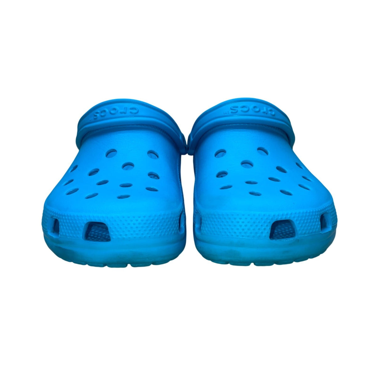 Crocs Unisex Blue Lightweight With Ventilation Holes Slip-On Clogs Size M9 W11