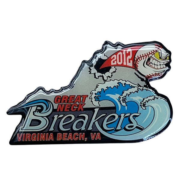 Great Neck Breakers Virginia Beach VA 2012 Collectible Baseball Enamel Pin