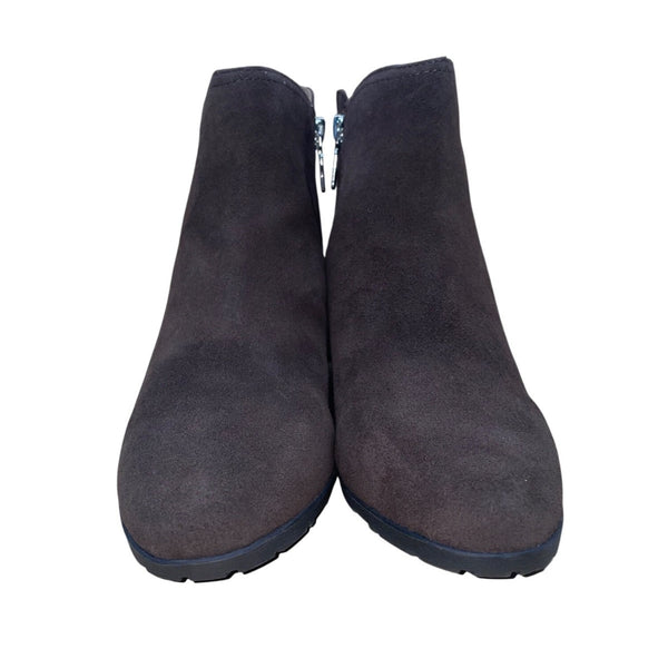 Blondo Women’s Brown Suede Waterproof Block Heel Valli 2.0 Ankle Booties Size 9M