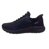 Skechers Women’s Black Mesh Memory Foam Hands Free Slip-Ins Bobs Sneakers Sz 12