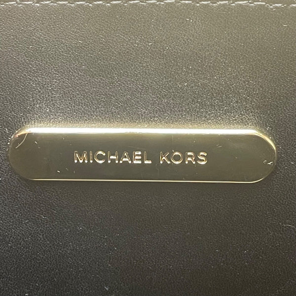 Michael Kors Women’s Black Leather With Logo Accents Portia Small Tote Bag