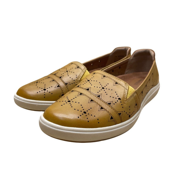 Cobb Hill Women’s Yellow Perforated Leather Slip-On Bailee Shoes Size 6.5M