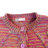 Style Tang Womens Multicolor Knit Cardigan Sweater Button Front Long Sleeve Sz S