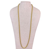 Monet Gold Tone Womens Rope Chain Necklace Vintage Classic Jewelry Piece