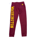 NFL Mens Burgundy Cotton-Blend Redskins Sweatpants Logo Print Team Apparel Sz M