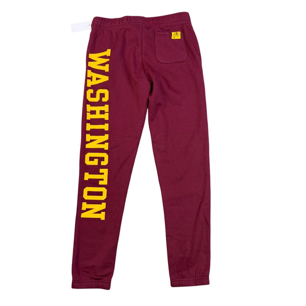NFL Mens Burgundy Cotton-Blend Redskins Sweatpants Logo Print Team Apparel Sz M