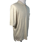 John Ashford Men's Beige Polo Shirt Sz M