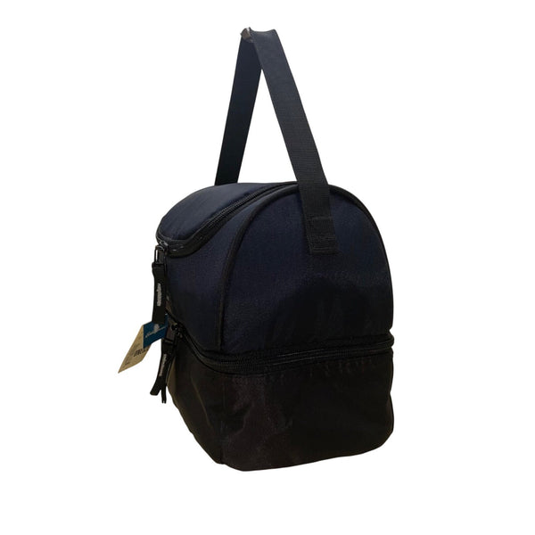 Eddie Bauer Navy & Black Lunch Bucket Bag Insulated Zipper Compartments One Size