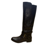 Coach Women’s Black Leather Buckle Detail Monique Riding Boots Size 6.5B