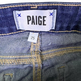 Paige Womens Blue Cotton Blend Verdugo Ankle Jeans Size 25