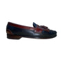 H.S Trask Mens Black & Brown Leather Slip-On Tassel Classic Loafers Size 12N