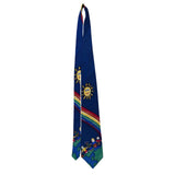Save The Children  Blue 100% Silk Necktie Peace On Earth Child Design Colorful