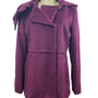 Elie Tahari Women's Purple Wool Peacoat Wide Lapel Sz 10 (EUR 41) - NWT