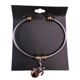 Silver Tone Womens Bangle Bracelet With Sea Turtle Charm ontemporary Design