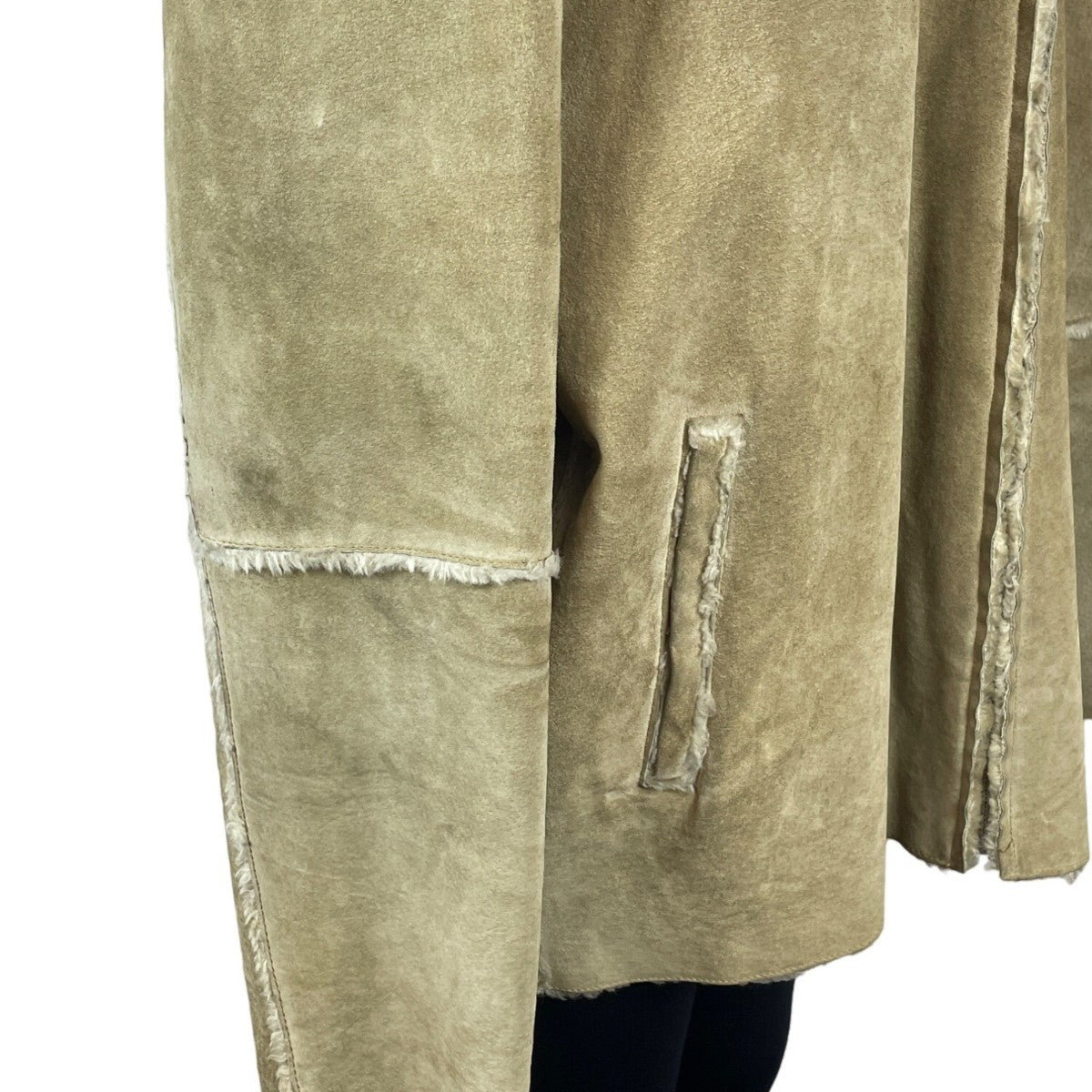 Leather Limited Women's Tan Long Sleeve Zip Up Leather Coat Sz XL