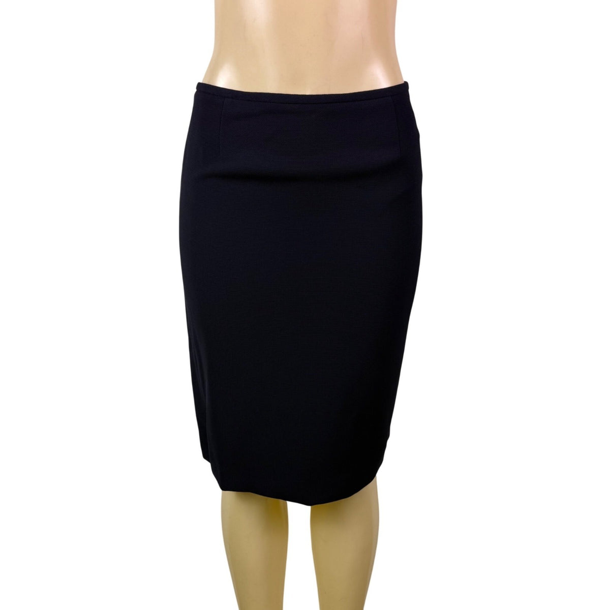 Black Womens Pencil Skirt Lined Slim Fit Size 4