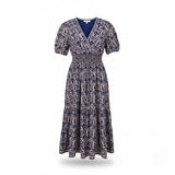 Max Studio Womens Navy Floral Maxi Dress Stretch Lightweight Summer  Sz 1X