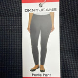 DKNY Jeans Womens Grey Houndstooth Polyester Blend Slim Fit Pants Medium Size M