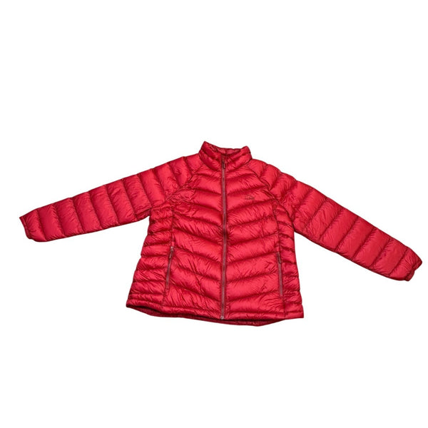 L.L. Bean Womens Red Ultralight 850 Down Jacket Water-Repellent  Goose Down Sz 1