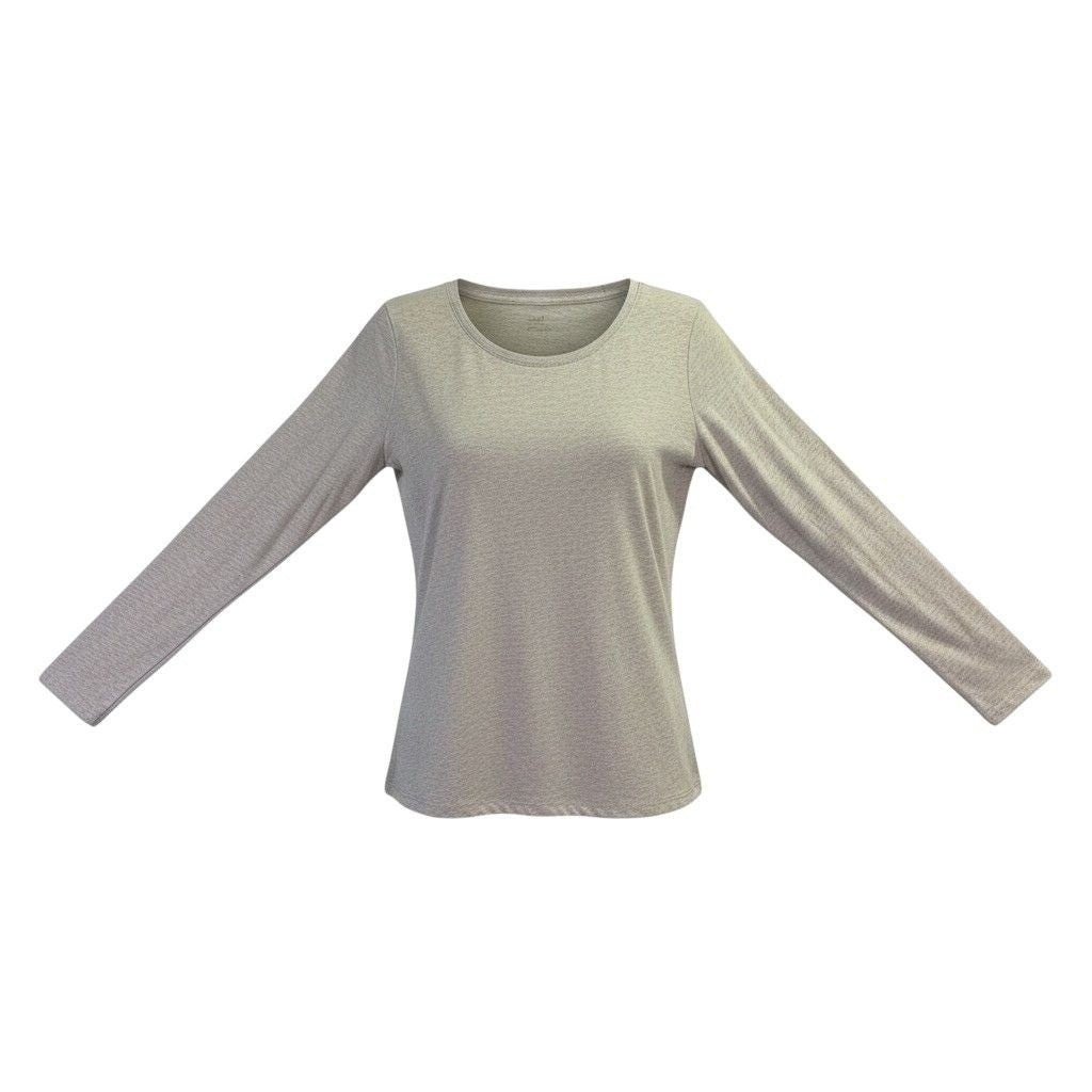 The Limited Womens Beige Perfect Tee Long Sleeve Casual Top Essential Sz XL