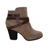 Torrid Women’s Brown Faux Leather Strap Block Heel  Ankle Boots Size 11W
