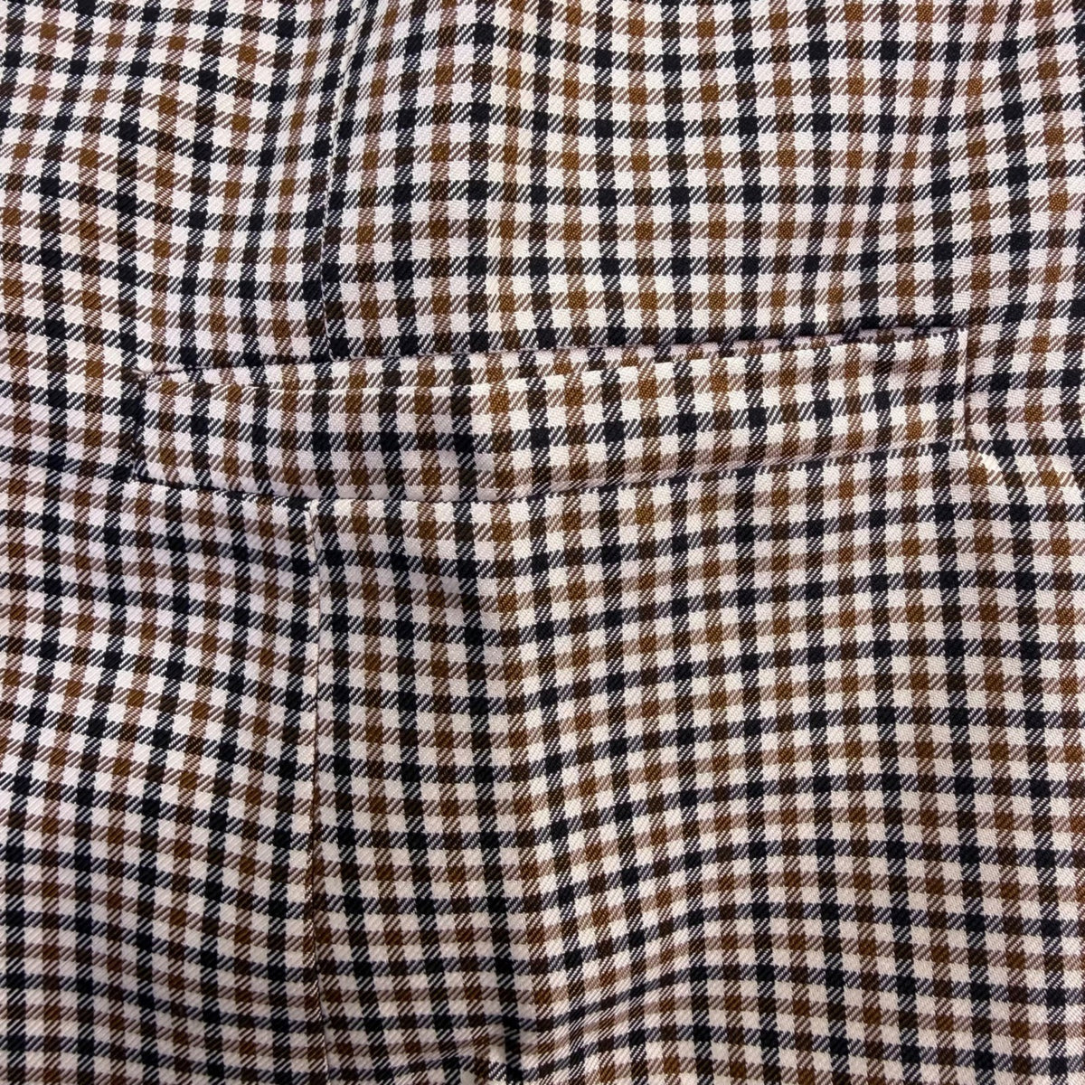 Belle Poque Womens Brown & Black Gingham Plaid Vest Blazer Top Size M
