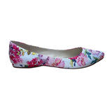 Nine West Women’s White & Red Floral Print Speak Up 2 Ballet Flats Size 9.5M