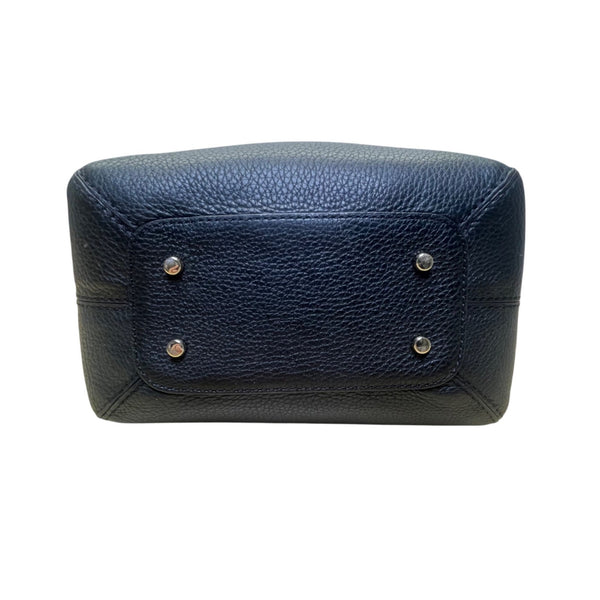 Kate Spade Women’s Brown & Black Leather Snap Closure Bucket Bag