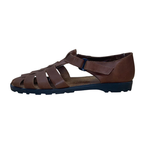 Arizona Jean Co Men’s Brown Genuine Leather Fisherman Style Sandals Size 11B