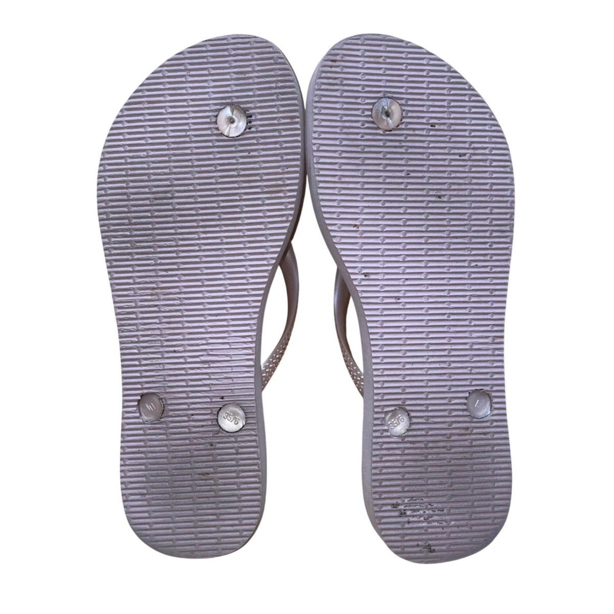 Havaianas Women’s Light Pink Foam Slim Flip-Flops Summer Sandals Size 4/5
