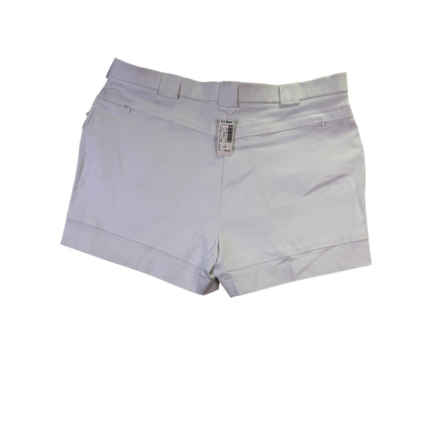 L.L Bean Sportif USA Mens White Cargo Shorts Comfortable Fit  Size L