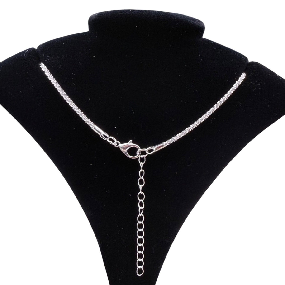 Sterling Silver Cross Pendant Necklace Adjustable Lobster Clasp Design