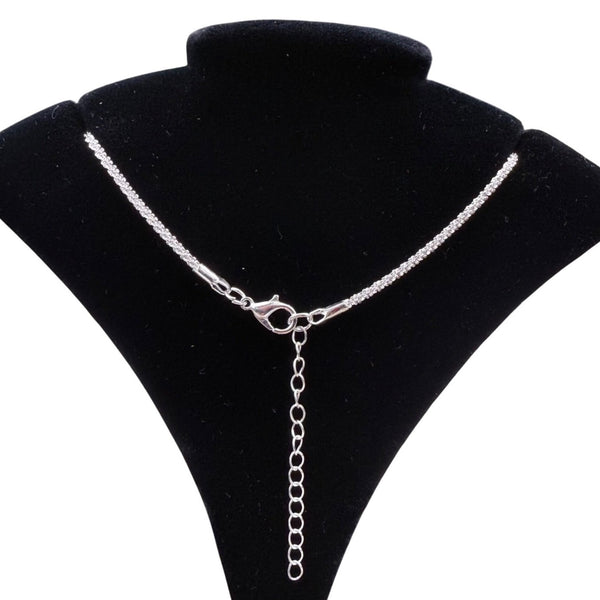 Sterling Silver Cross Pendant Necklace Adjustable Lobster Clasp Design
