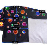 Cedars Womens Black Wool Sweater Sequin Embellished Circles Size L