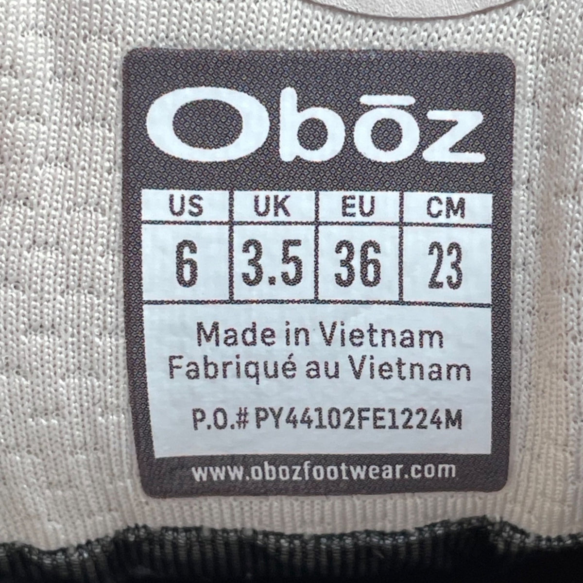 Oboz Women’s Feather Gray Ortholite Eco GTX Katabatic LT Hiking Shoes Size 6