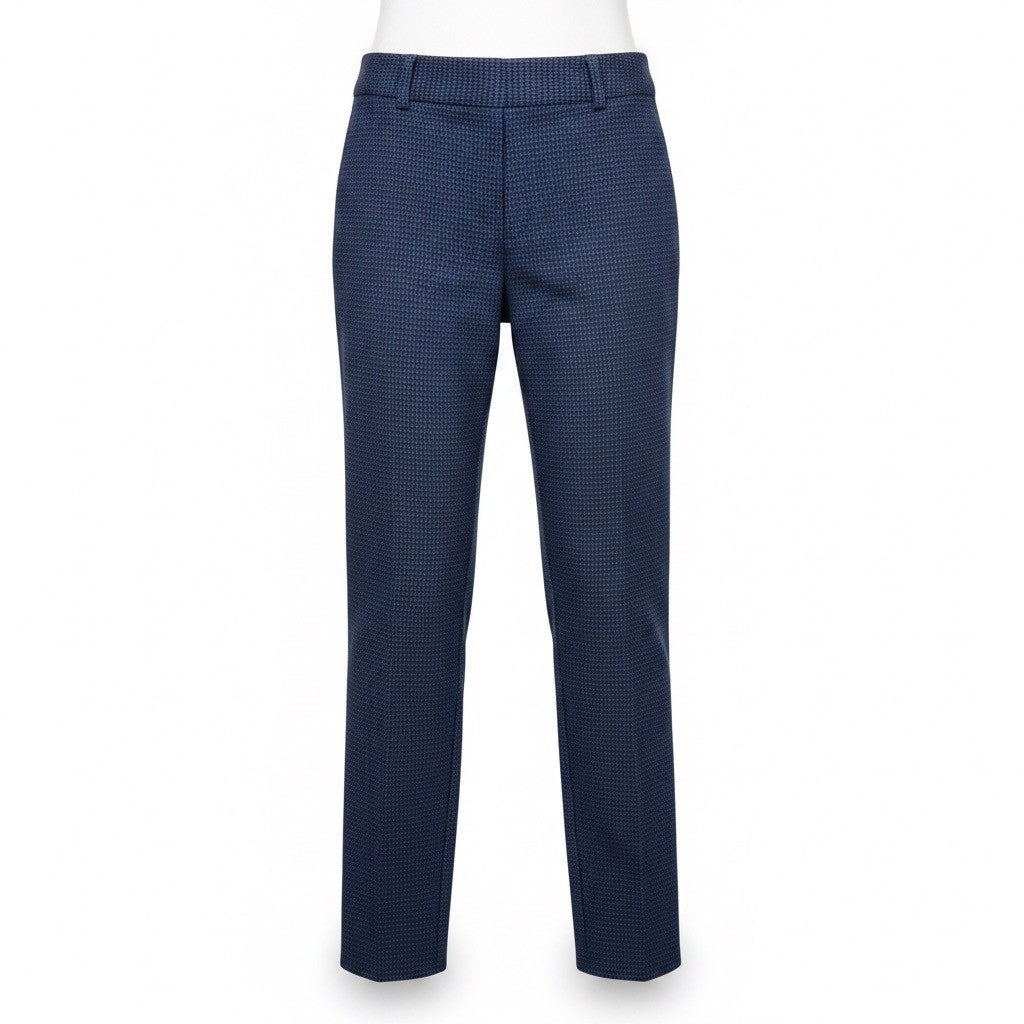Banana Republic Womens Blue Cotton Blend Pants Sloan Petite Mid Rise Size OOP