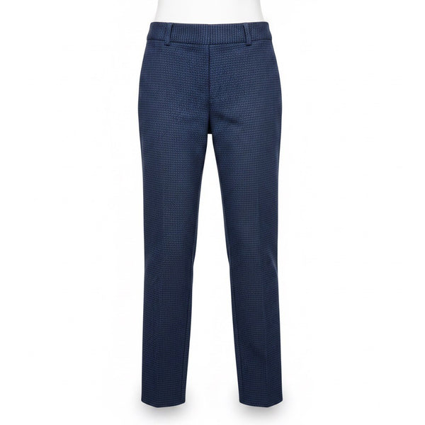 Banana Republic Womens Blue Cotton Blend Pants Sloan Petite Mid Rise Size OOP