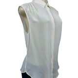 Collezioni Womens Sleeveless Button-Up Blouse Size 8