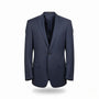 Calvin Klein Mens Navy Wool Blazer Jacket Slim Fit Checkered Two-Button Sz 40R