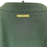 Michael Kors Womens Green Sleeveless Tie Neck Ruffle Hem Casual Dress Size M